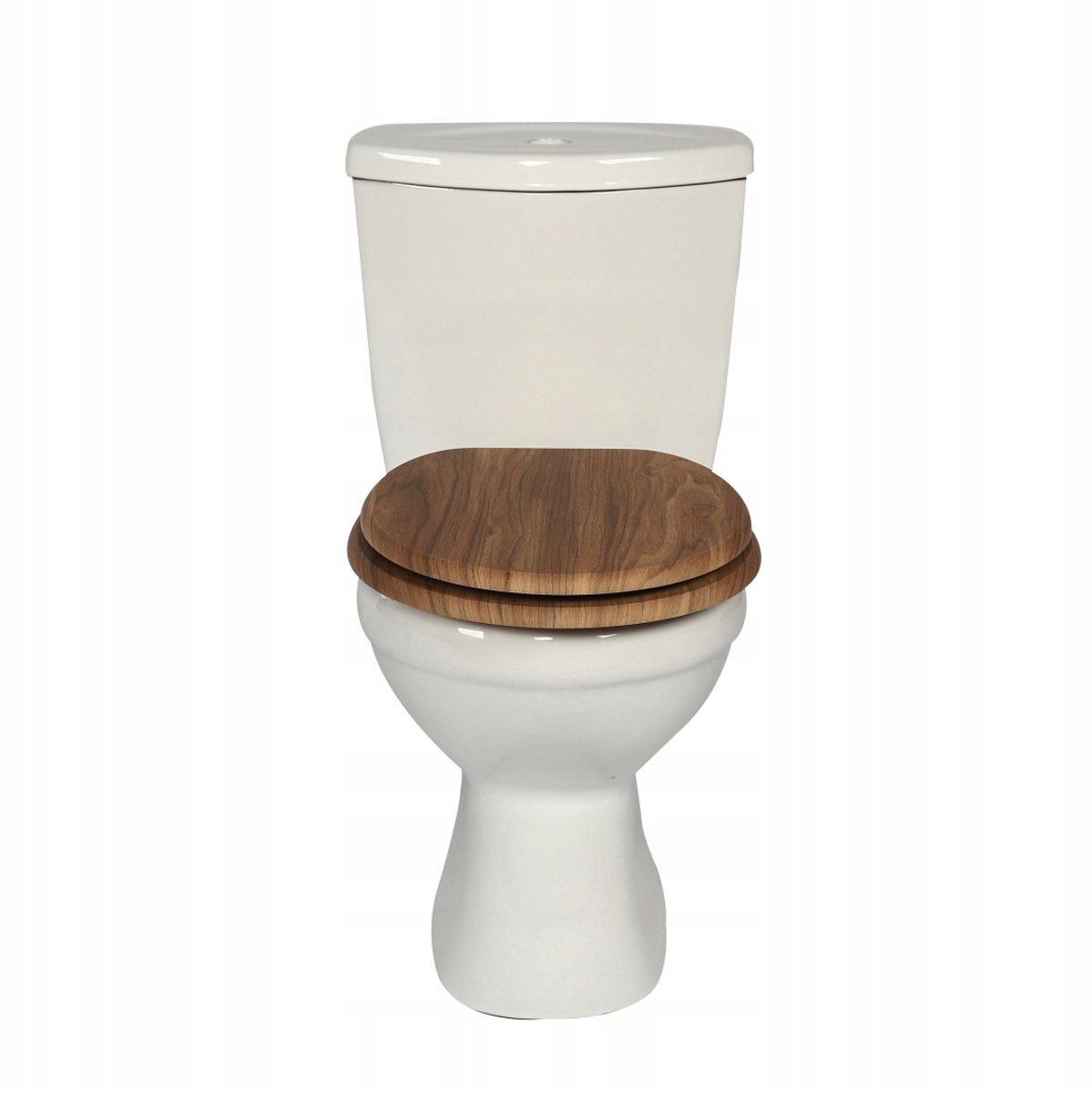Antibacterial MDF toilet seat with soft close, forest wood design, stainless steel fixings, easy to remove